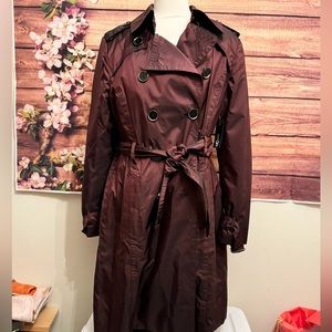 East 5th Burgundy All-Weather Trench Coat